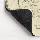 Tapis De Souris Carte des grandes lignes de l'Amérique du Nord (Coin)