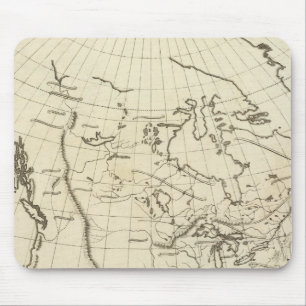 Tapis De Souris Carte des grandes lignes de l'Amérique du Nord