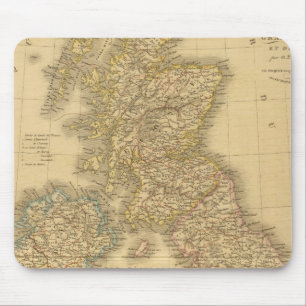 Tapis De Souris Carte des îles britanniques