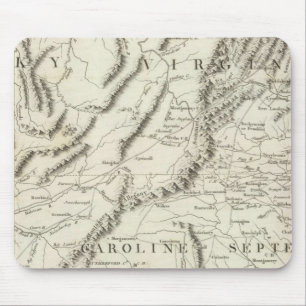 Tapis De Souris Carte des provinces du sud des États-Unis