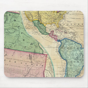 Tapis De Souris Carte des régions aurifères de Californie