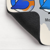 Tapis De Souris Carte d'oiseau bleu (Coin)