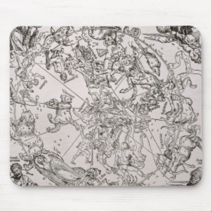 Tapis De Souris Carte du ciel du nord