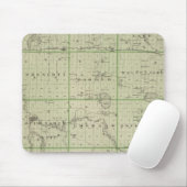 Tapis De Souris Carte du comté de Faribault, Minnesota (Avec souris)
