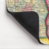 Tapis De Souris Carte Du Comté De Géorgie Et D'Alabama (Coin)