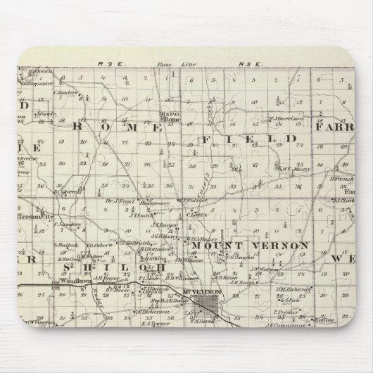 Tapis De Souris Carte du comté de Jefferson (Devant)