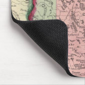 Tapis De Souris Carte Du Comté De L'État Du Maine (Coin)