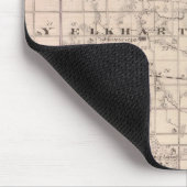 Tapis De Souris Carte du comté de Noble (Coin)
