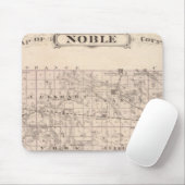 Tapis De Souris Carte du comté de Noble (Avec souris)