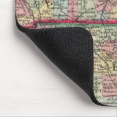 Tapis De Souris Carte Du Comté Du Kentucky Et Du Tennessee (Coin)