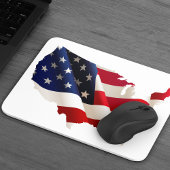 Tapis De Souris Carte du drapeau américain Mousepad