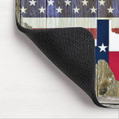 Tapis De Souris Carte du drapeau de l'état du Texas Lone Star Pous (Coin)