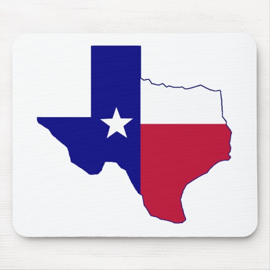 Tapis De Souris Carte du drapeau du Texas (Devant)