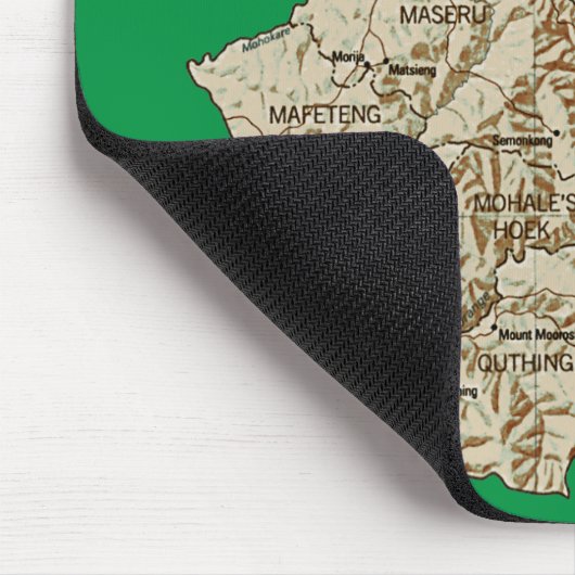 Tapis De Souris Carte du Lesotho Mousepad (Coin)