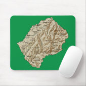 Tapis De Souris Carte du Lesotho Mousepad (Avec souris)