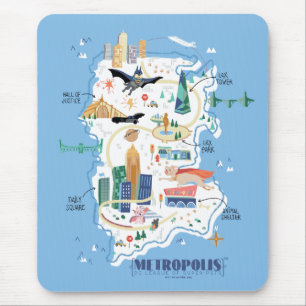 Tapis De Souris Carte du livre de Metropolis