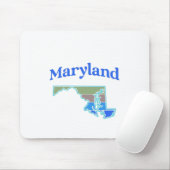 Tapis De Souris Carte du Maryland (Avec souris)