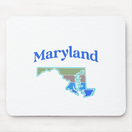 Tapis De Souris Carte du Maryland (Devant)