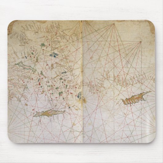 Tapis De Souris Carte du méditerranéen oriental (Devant)