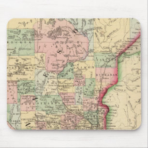 Tapis De Souris Carte du Minnesota par Mitchell