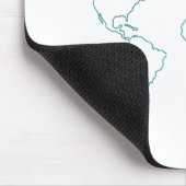 Tapis De Souris Carte du monde (Coin)