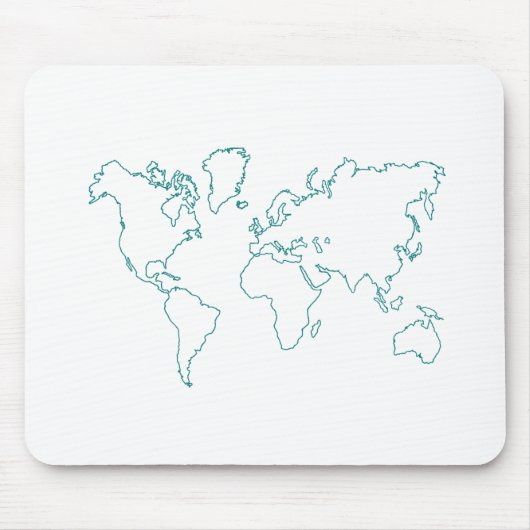 Tapis De Souris Carte du monde (Devant)