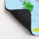 Tapis De Souris Carte du monde (Coin)