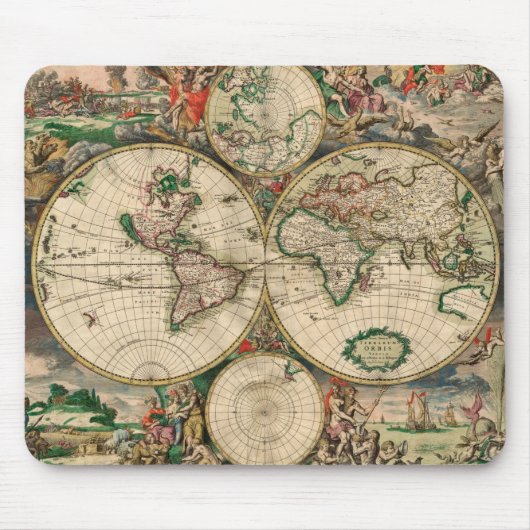 Tapis De Souris Carte du monde (Devant)