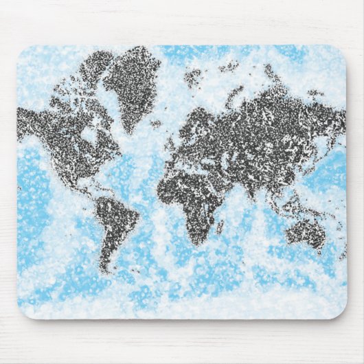 Tapis de souris carte du monde (Devant)