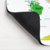 Tapis De Souris Carte du monde (Coin)