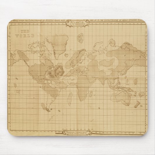 Tapis De Souris Carte du monde (Devant)