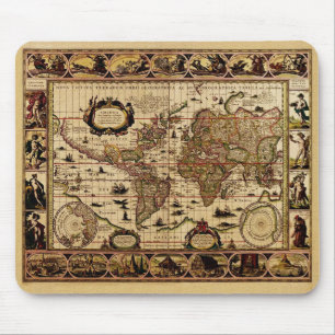 Tapis De Souris Carte du monde 1635