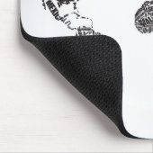 Tapis De Souris Carte du monde dans la typographie (Coin)