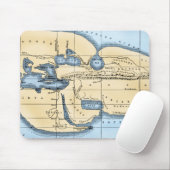 TAPIS DE SOURIS CARTE DU MONDE : ERATOSTHENES (Avec souris)