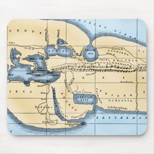 TAPIS DE SOURIS CARTE DU MONDE : ERATOSTHENES (Devant)