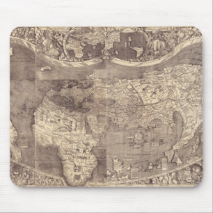 Tapis De Souris Carte du monde Martin Waldseemuller 1507