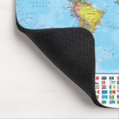 Tapis De Souris Carte du monde Mousepad/tapis de souris (Coin)