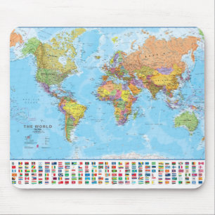 Tapis De Souris Carte du monde Mousepad/tapis de souris
