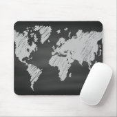 Tapis De Souris Carte du tableau de bord mondial (Avec souris)