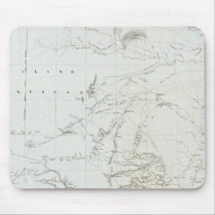Tapis De Souris Carte du Texas et d'une partie du Nouveau-Mexique
