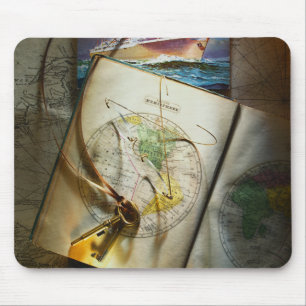 Tapis De Souris Carte et boussole
