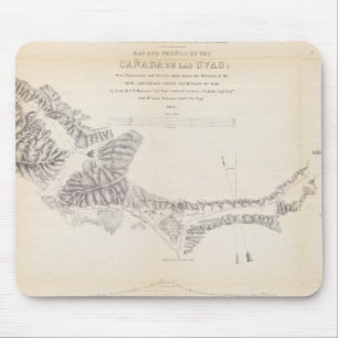 Tapis De Souris Carte et profil du Canada de las Uvas