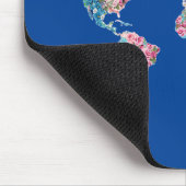 Tapis De Souris Carte Floral World (Coin)