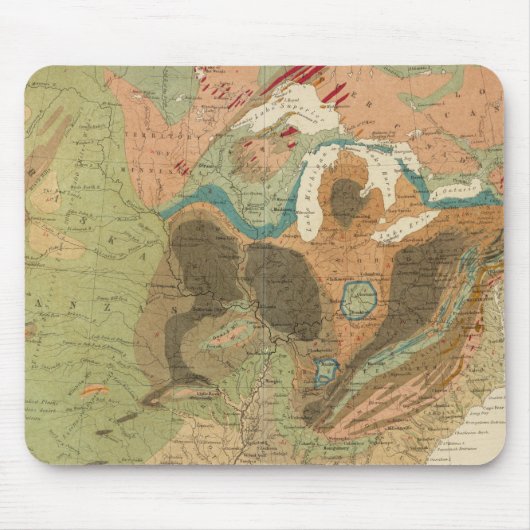 Tapis De Souris Carte Geol US (Devant)