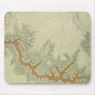 Tapis De Souris Carte géologique composite du plateau de Kaibab