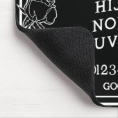 Tapis De Souris Carte Gothique Noir Blanc Esprit Floral (Coin)