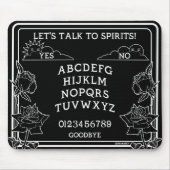 Tapis De Souris Carte Gothique Noir Blanc Esprit Floral (Devant)