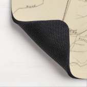 Tapis De Souris Carte graphique de la section côtière de la baie B (Coin)