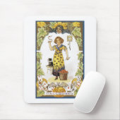 Tapis De Souris Carte Halloween vintage (Avec souris)