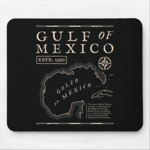 Tapis De Souris Carte historique du golfe du Mexique de 1672